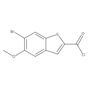 6-Bromo-5-methoxybenzo[b]thiophene-2-carbonyl chloride结构式