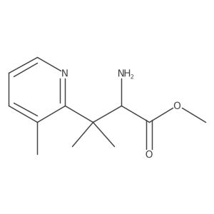 Methyl 2-amino-3-methyl-3-(3-methylpyridin-2-yl)butanoate Structure