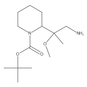 Tert-butyl 2-(1-amino-2-methoxypropan-2-yl)piperidine-1-carboxylate Structure