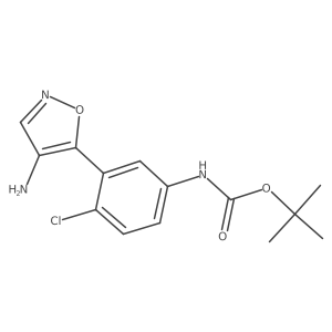 tert-butyl N-[3-(4-amino-1,2-oxazol-5-yl)-4-chlorophenyl]carbamate结构式