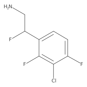 2-(3-Chloro-2,4-difluorophenyl)-2-fluoroethan-1-amine Structure