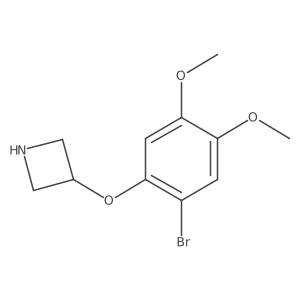 3-(2-Bromo-4,5-dimethoxyphenoxy)azetidine Structure