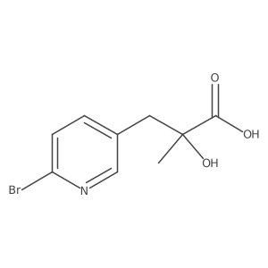 3-(6-Bromopyridin-3-yl)-2-hydroxy-2-methylpropanoic acid Structure