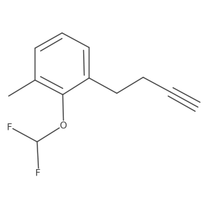 1-(But-3-yn-1-yl)-2-(difluoromethoxy)-3-methylbenzene Structure