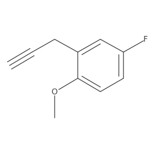 4-Fluoro-1-methoxy-2-(prop-2-yn-1-yl)benzene结构式