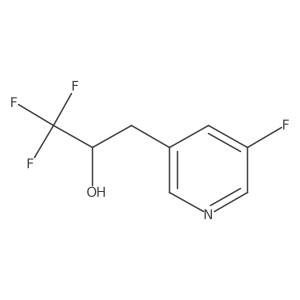 1,1,1-Trifluoro-3-(5-fluoropyridin-3-yl)propan-2-ol Structure
