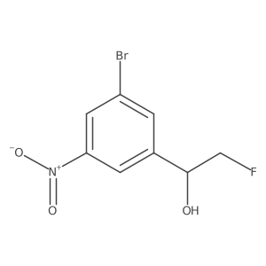 1-(3-Bromo-5-nitrophenyl)-2-fluoroethan-1-ol结构式
