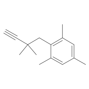 2-(2,2-Dimethylbut-3-yn-1-yl)-1,3,5-trimethylbenzene Structure