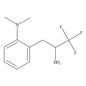 2-(2-amino-3,3,3-trifluoropropyl)-N,N-dimethylaniline结构式