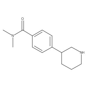N,N-dimethyl-4-(piperidin-3-yl)benzamide Structure