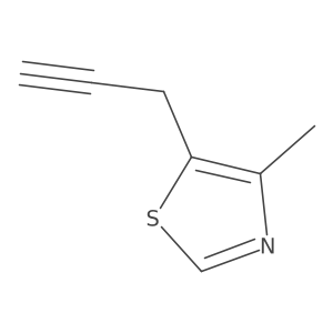 4-Methyl-5-(prop-2-yn-1-yl)-1,3-thiazole结构式
