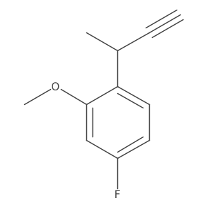 1-(But-3-yn-2-yl)-4-fluoro-2-methoxybenzene Structure