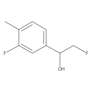 2-Fluoro-1-(3-fluoro-4-methylphenyl)ethan-1-ol Structure