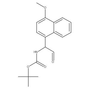 tert-butyl N-[1-(4-methoxynaphthalen-1-yl)-2-oxoethyl]carbamate结构式