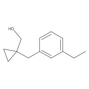 {1-[(3-Ethylphenyl)methyl]cyclopropyl}methanol结构式