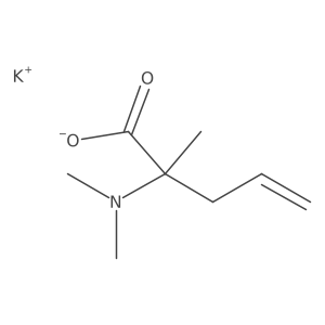 Potassium;2-(dimethylamino)-2-methylpent-4-enoate结构式