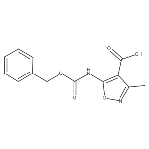 3-Methyl-5-(phenylmethoxycarbonylamino)-1,2-oxazole-4-carboxylic acid结构式