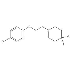 1-[2-(4-Bromophenoxy)-ethyl]-4,4-difluoropiperidine Structure