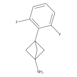 3-(2,6-Difluorophenyl)bicyclo[1.1.1]pentan-1-amine Structure