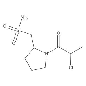 [1-(2-Chloropropanoyl)pyrrolidin-2-yl]methanesulfonamide Structure