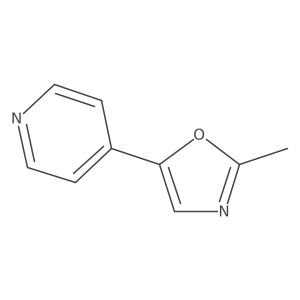 2-Methyl-5-(4-pyridyl)oxazole结构式