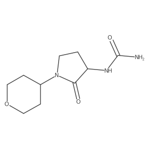 [1-(Oxan-4-yl)-2-oxopyrrolidin-3-yl]urea Structure
