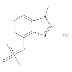 1-methyl-1H-1,3-benzodiazol-4-yl sulfurofluoridate hydrobromide Structure