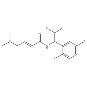 (2E)-N-[1-(2,5-difluorophenyl)-2,2-difluoroethyl]-4-(dimethylamino)but-2-enamide结构式