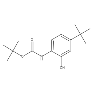 tert-butyl N-(4-tert-butyl-2-hydroxyphenyl)carbamate Structure