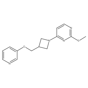 2-(Methylsulfanyl)-4-{3-[(pyridin-3-yloxy)methyl]azetidin-1-yl}pyrimidine Structure
