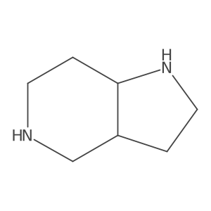 rac-(3aR,7aS)-octahydro-1H-pyrrolo[3,2-c]pyridine结构式