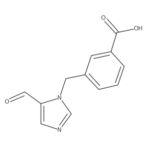 3-[(5-formyl-1H-imidazol-1-yl)methyl]Benzoic acid结构式