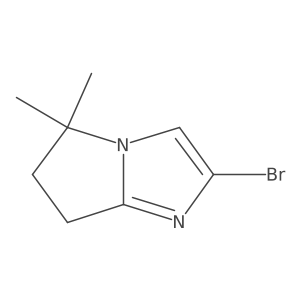 2-Bromo-5,5-dimethyl-6,7-dihydro-5H-pyrrolo[1,2-A]imidazole结构式