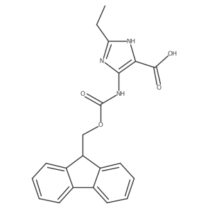 2-ethyl-5-({[(9H-fluoren-9-yl)methoxy]carbonyl}amino)-1H-imidazole-4-carboxylic acid Structure
