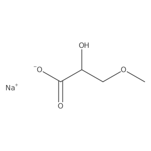 Sodium 2-hydroxy-3-methoxypropanoate Structure