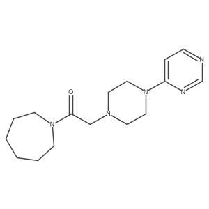 1-(Azepan-1-yl)-2-[4-(pyrimidin-4-yl)piperazin-1-yl]ethan-1-one Structure