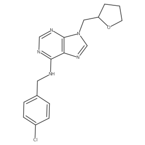 N-[(4-chlorophenyl)methyl]-9-[(oxolan-2-yl)methyl]-9H-purin-6-amine Structure