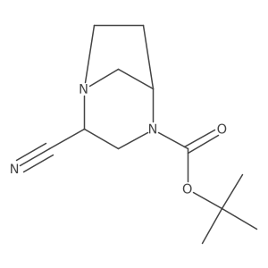 Tert-butyl 2-cyano-1,4-diazabicyclo[3.2.1]octane-4-carboxylate Structure