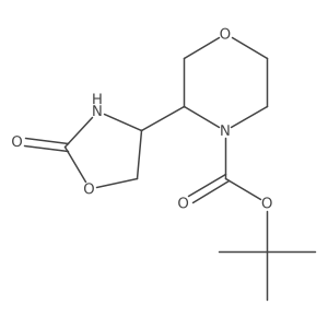 Tert-butyl 3-(2-oxo-1,3-oxazolidin-4-yl)morpholine-4-carboxylate Structure