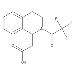 2-[2-(2,2,2-Trifluoroacetyl)-1,2,3,4-tetrahydroisoquinolin-1-yl]acetic acid Structure
