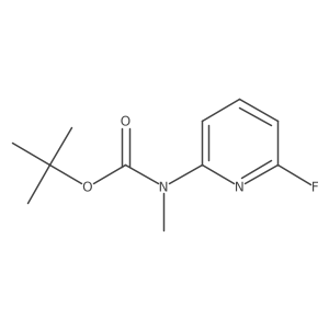 tert-butyl N-(6-fluoropyridin-2-yl)-N-methylcarbamate结构式