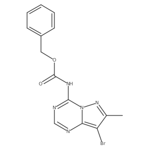 benzyl N-{8-bromo-7-methylpyrazolo[1,5-a][1,3,5]triazin-4-yl}carbamate结构式