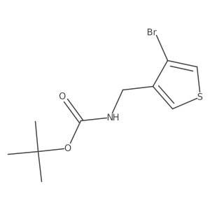 tert-butyl N-[(4-bromothiophen-3-yl)methyl]carbamate Structure