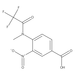 3-nitro-4-(2,2,2-trifluoro-N-methylacetamido)benzoic acid Structure