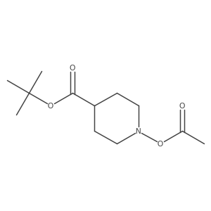 Tert-butyl 1-(acetyloxy)piperidine-4-carboxylate Structure