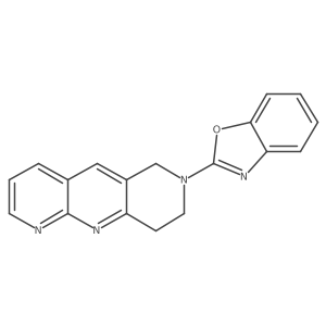 2-{6H,7H,8H,9H-pyrido[2,3-b]1,6-naphthyridin-7-yl}-1,3-benzoxazole结构式