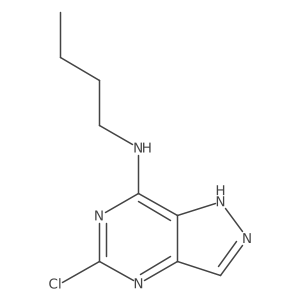 N-Butyl-5-chloro-1H-pyrazolo[4,3-D]pyrimidin-7-amine结构式