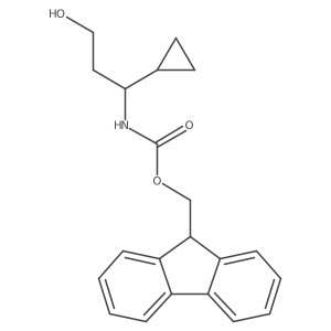 (9H-fluoren-9-yl)methyl N-[(1R)-1-cyclopropyl-3-hydroxypropyl]carbamate Structure