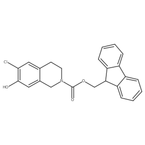 (9H-fluoren-9-yl)methyl 6-chloro-7-hydroxy-1,2,3,4-tetrahydroisoquinoline-2-carboxylate结构式