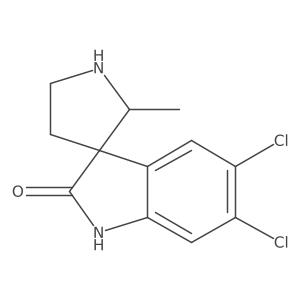 5,6-Dichloro-2'-methylspiro[indoline-3,3'-pyrrolidin]-2-one Structure